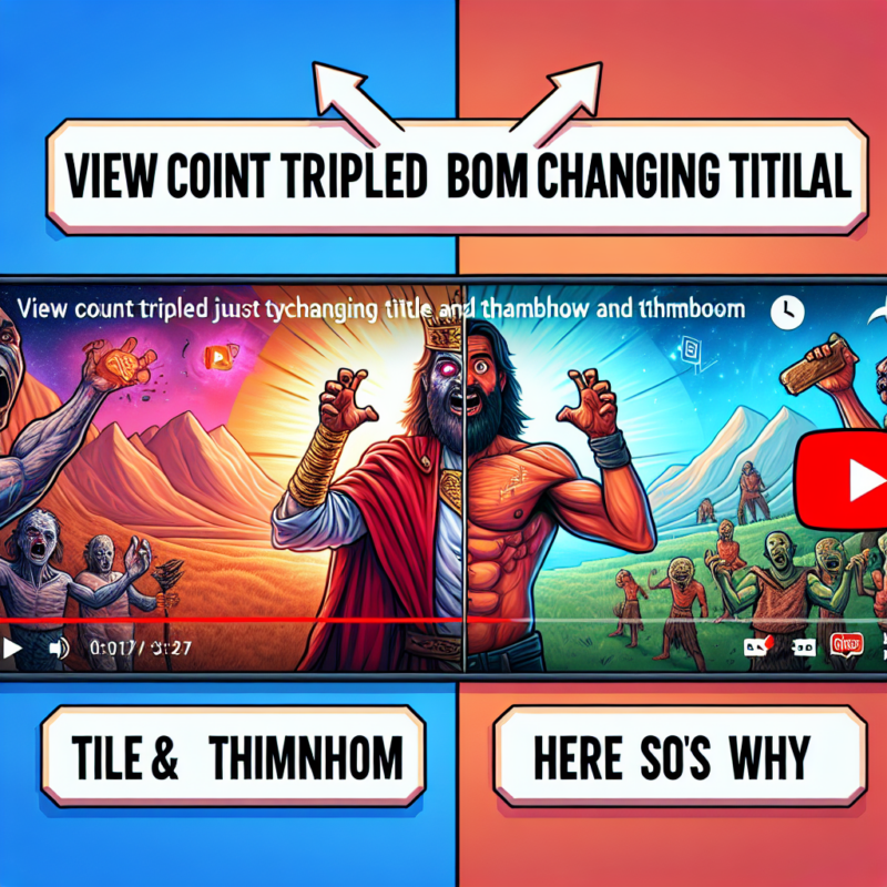 How a Simple Title and Thumbnail Change Tripled My YouTube Views