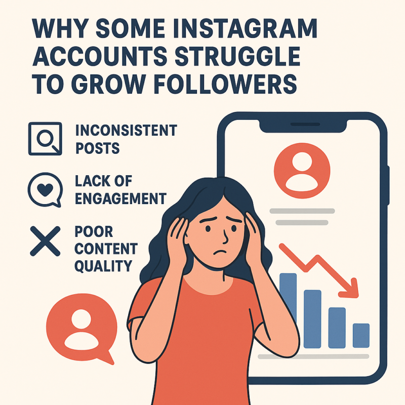 Why Some Instagram Accounts Struggle to Grow Followers